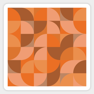 Modern Geometric (Pumpkin) Sticker